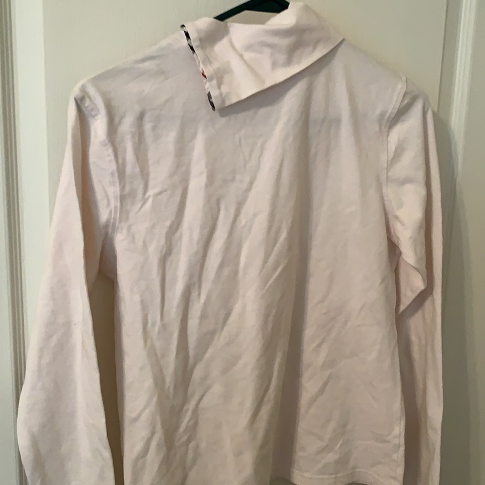 Burberry authentic top.   Girl’s large. Women x small.